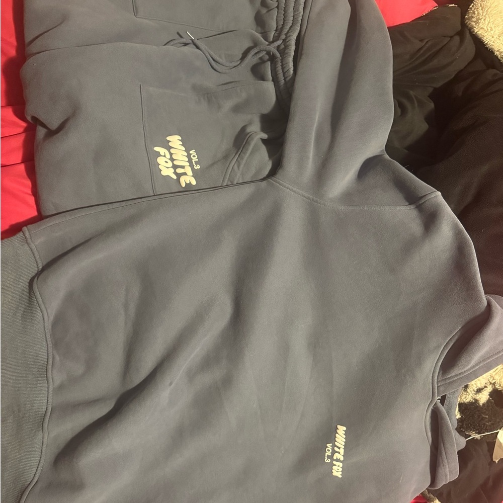 White Fox Boutique Gray Crewneck Set